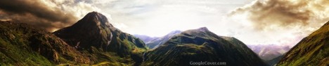 Cloudy Mountains Google Cover