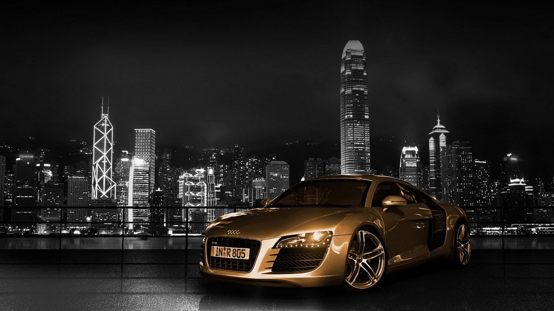 Audi R8 Golden Google Cover
