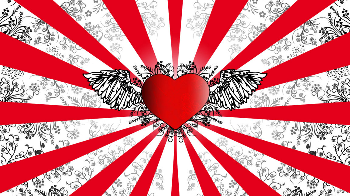 Awesome Heart design Google Cover