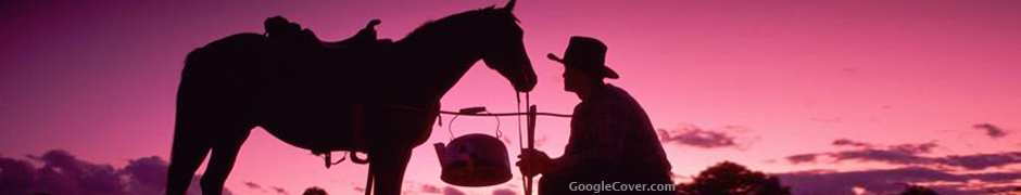Cowboy Silhouette Google Cover