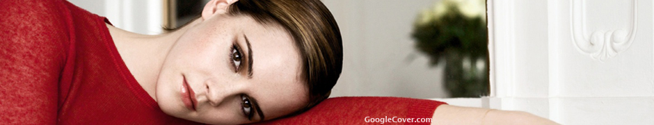 Emma Watson in red dress Google Cover