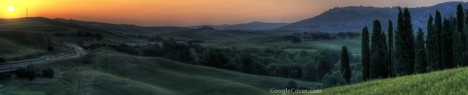 Sunset in Tuscany Google Cover